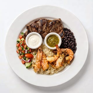 Carne con Camarones (Steak with Shrimp)