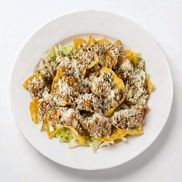 Tostaditas con Salpicón (Beef Tostadas).